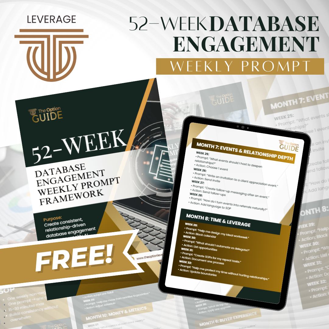 FREE 52-Week Database Engagement Weekly Prompt Framework